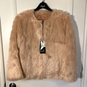 REGAL FAUX FURS Jacket , Light Tan, Women’s Size M , NWT